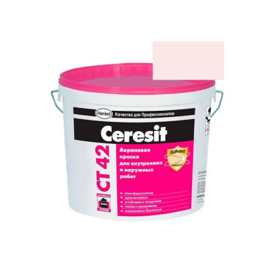 Краска акриловая CERESIT CT 42 колерованная Atacama 1 15 л