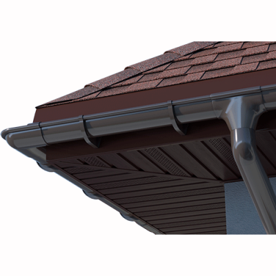 Труба водосточная ТЕХНОНИКОЛЬ МАКСИ 152/100, 1 м, коричневый