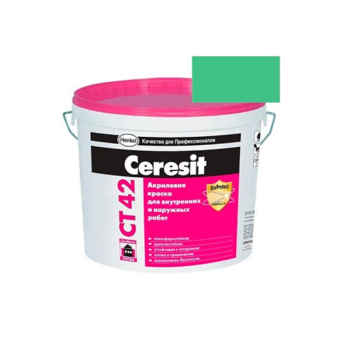 Краска акриловая CERESIT CT 42 колерованная Oregon 6 15 л