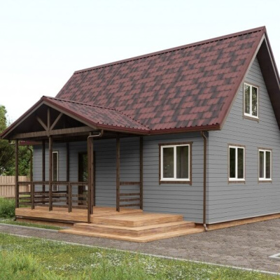 Черепица кровельная битумная Ондулин Ондувилла, 1070х400 мм, Красный бархат