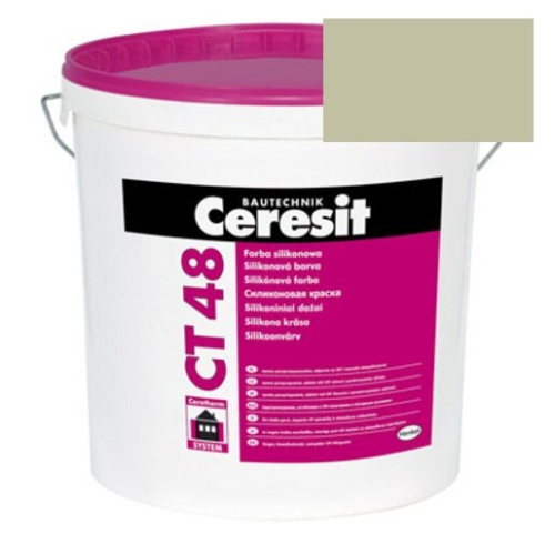 Краска силиконовая фасадная Ceresit CT 48 15 л Tundra 3