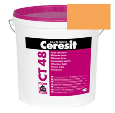 Краска силиконовая фасадная Ceresit CT 48 15 л Kalahari 5