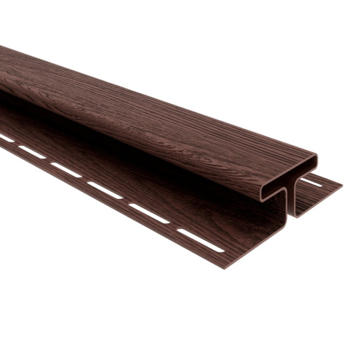 Н-Профиль ТЕХНОНИКОЛЬ соединительный Фактур, 3000 мм, Орех
