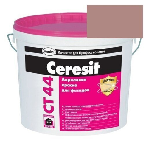 Краска акриловая фасадная Ceresit CT 44 15 л Columbia 4