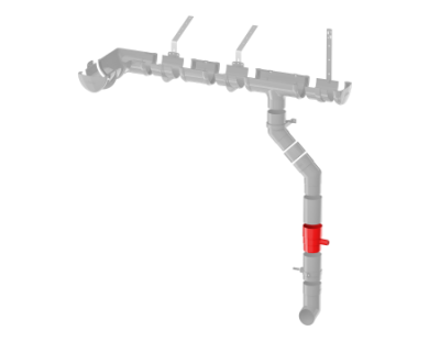 Отвод для сбора воды ТЕХНОНИКОЛЬ 125/82, коричневый