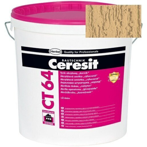 Штукатурка акриловая Ceresit CT 64 короед 2,0 Gobi 4 25 кг