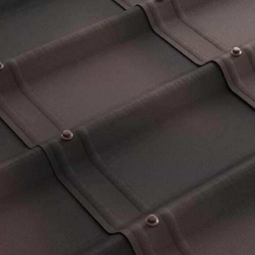 Черепица кровельная битумная Ондулин Ондувилла, 1070х400 мм, Брауни