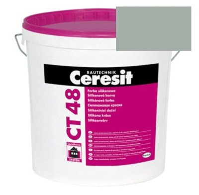 Краска силиконовая фасадная Ceresit CT 48 15 л Toskana 6