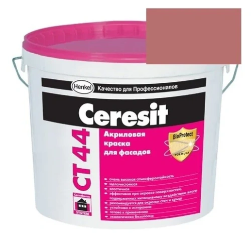 Краска акриловая фасадная Ceresit CT 44 15 л Texas 6