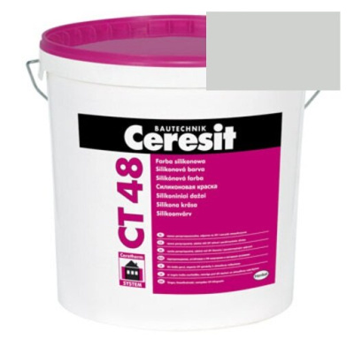 Краска силиконовая фасадная Ceresit CT 48 15 л Siberia 2