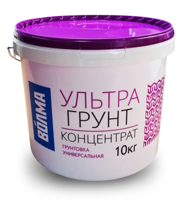 Грунтовка универсальная ВОЛМА Ультрагрунт Плюс концентрат 10 кг