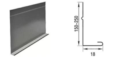 L-профиль Aquasystem 150 мм ST PE RR 20