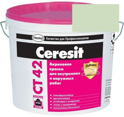 Краска акриловая фасадная Ceresit CT 42 15 л Toskana 2