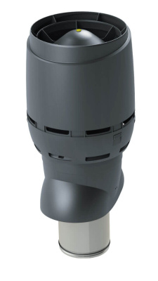 Выход вентиляционный изолированный с колпаком Vilpe Flow XL, D=200P/ИЗ/500, RAL 7015